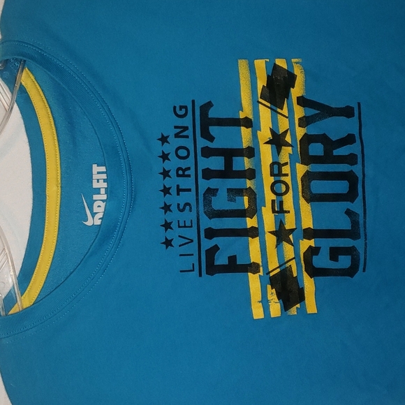 Nike Women Large Dri- Fit T Shirt Slim Fit Basic Short Sleeve Graphic Print - Picture 2 of 5